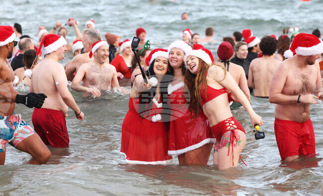Britain Northern Ireland Christmas Eve Swim