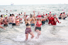 Britain Northern Ireland Christmas Eve Swim