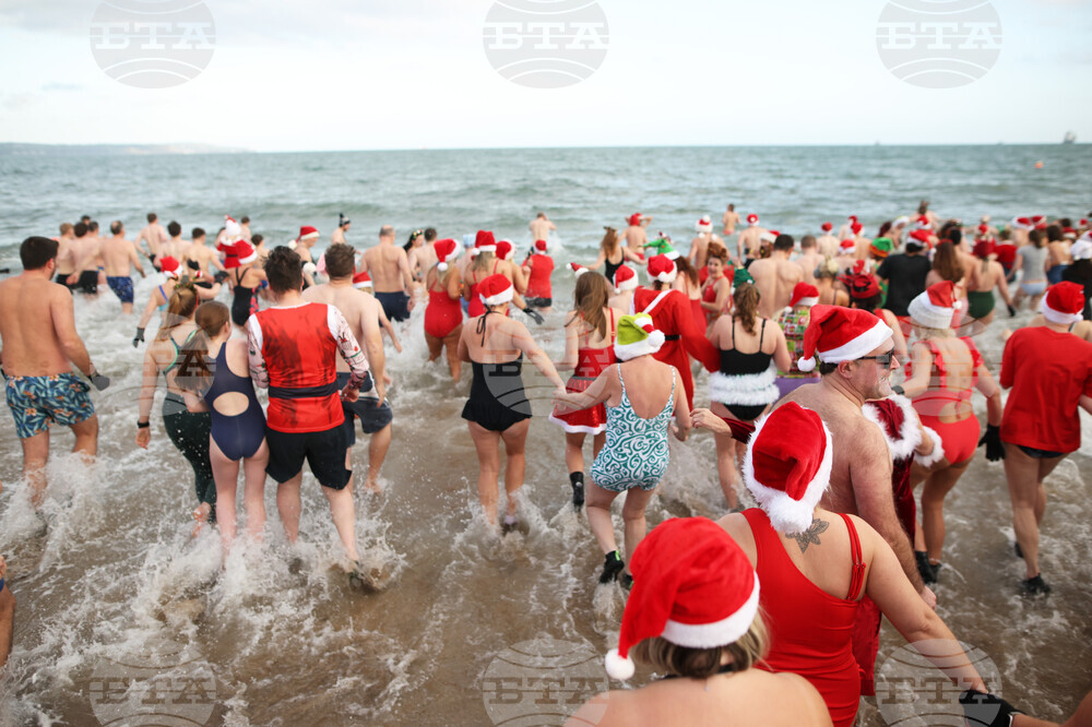Britain Northern Ireland Christmas Eve Swim