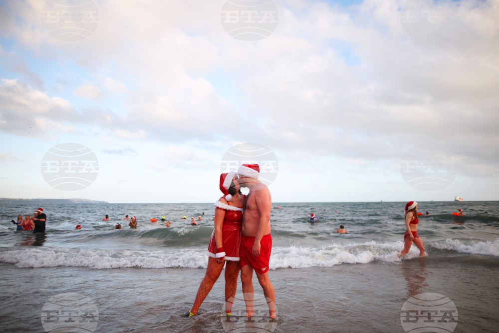 Britain Northern Ireland Christmas Eve Swim