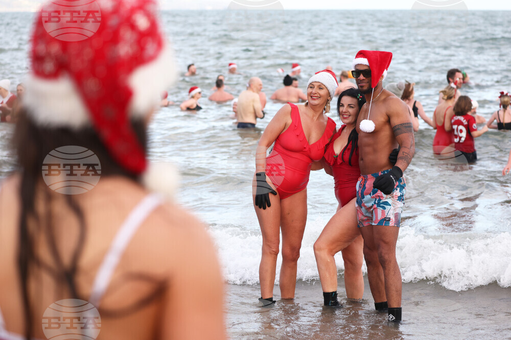 Britain Northern Ireland Christmas Eve Swim