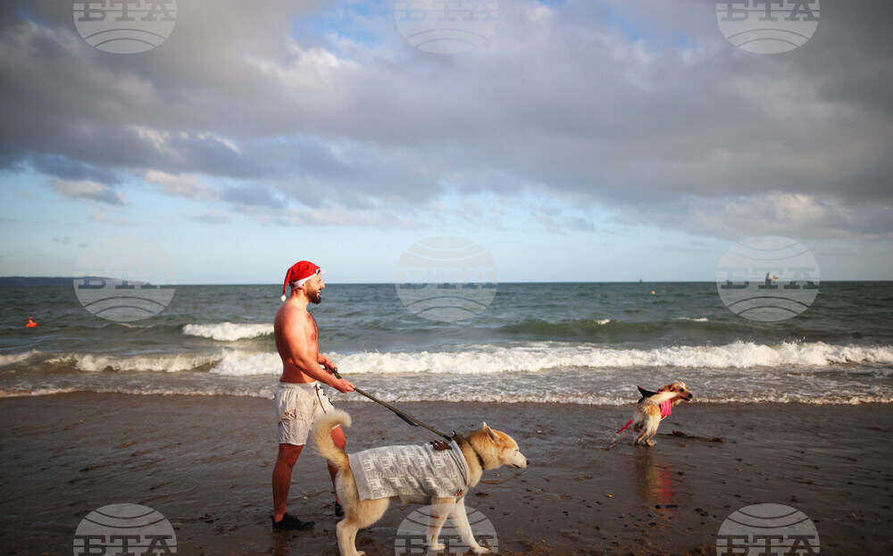 Britain Northern Ireland Christmas Eve Swim