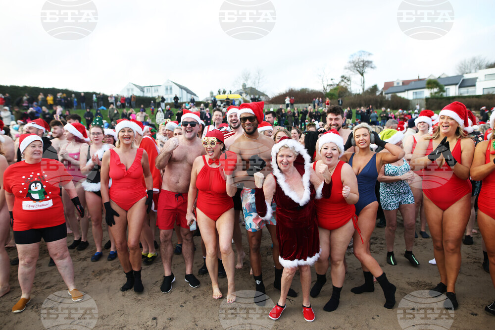 Britain Northern Ireland Christmas Eve Swim
