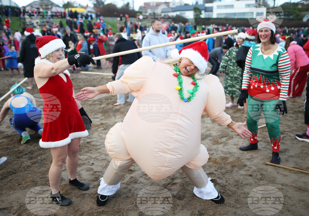 Britain Northern Ireland Christmas Eve Swim