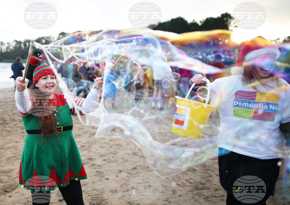 Britain Northern Ireland Christmas Eve Swim