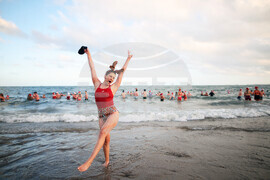 Britain Northern Ireland Christmas Eve Swim