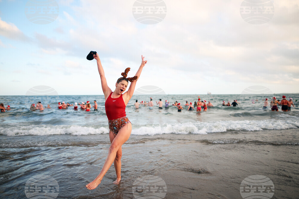 Britain Northern Ireland Christmas Eve Swim