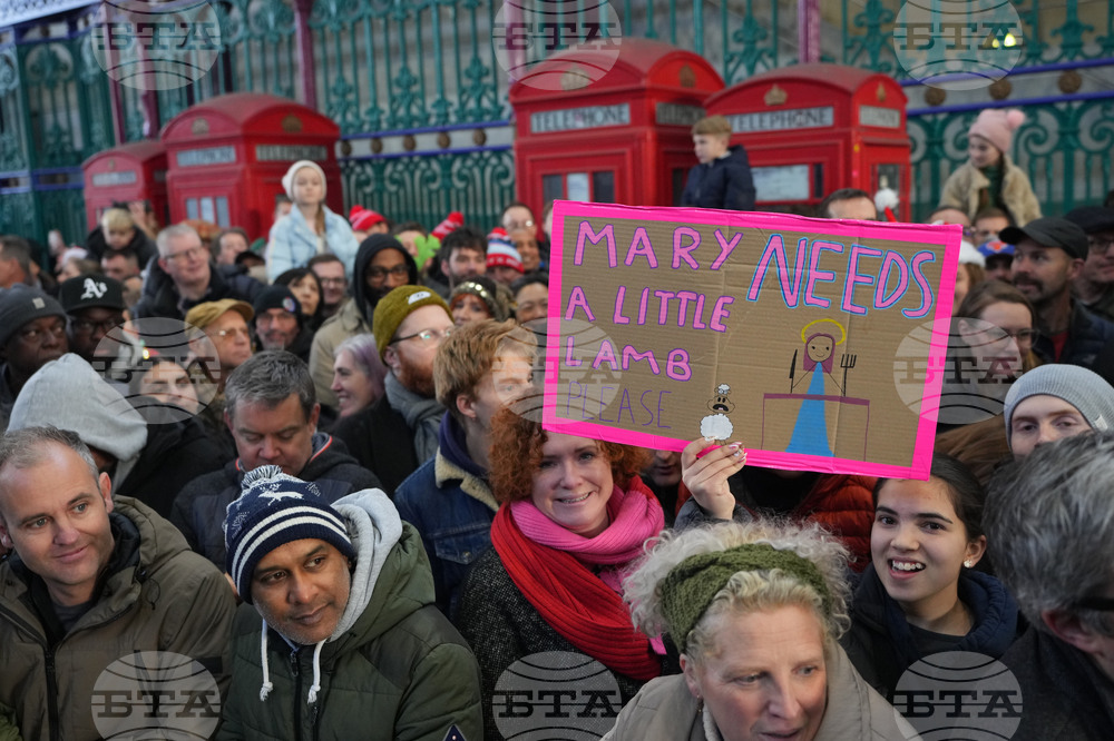 APTOPIX Britain Christmas Eve Meat Market