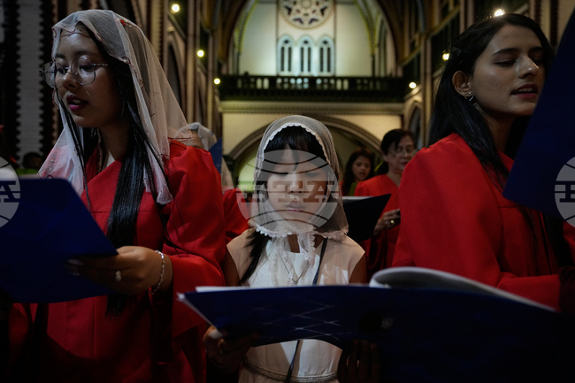 APTOPIX Myanmar Christmas