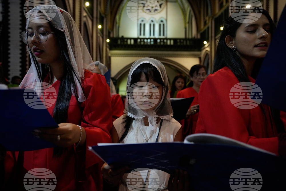 APTOPIX Myanmar Christmas