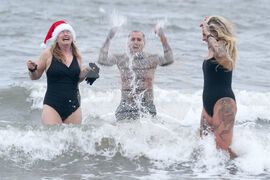 Britain Christmas Swim