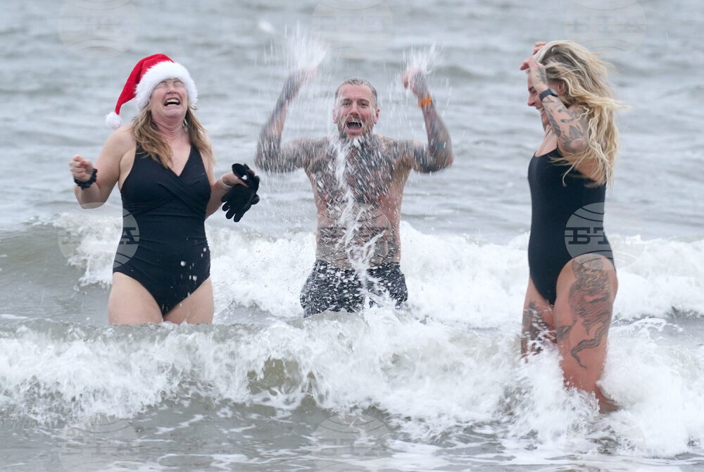 Britain Christmas Swim