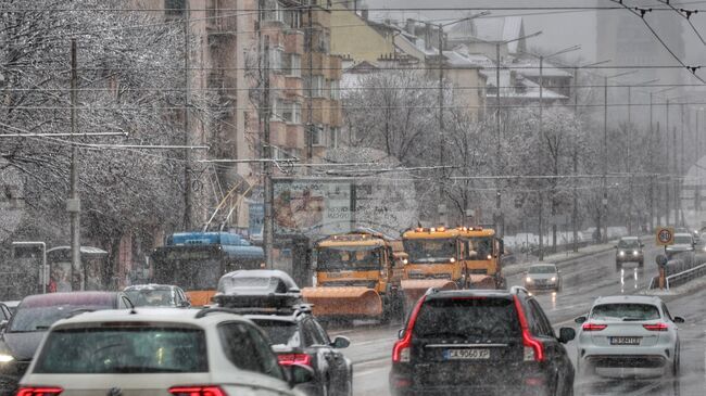 Общо 377 машини обработват републиканските пътища в районите със снеговалеж, съобщи Агенция „Пътна инфраструктура" 