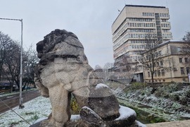 Разград - зима - обстановка