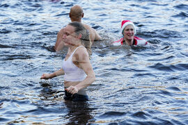 Britain Christmas Swim