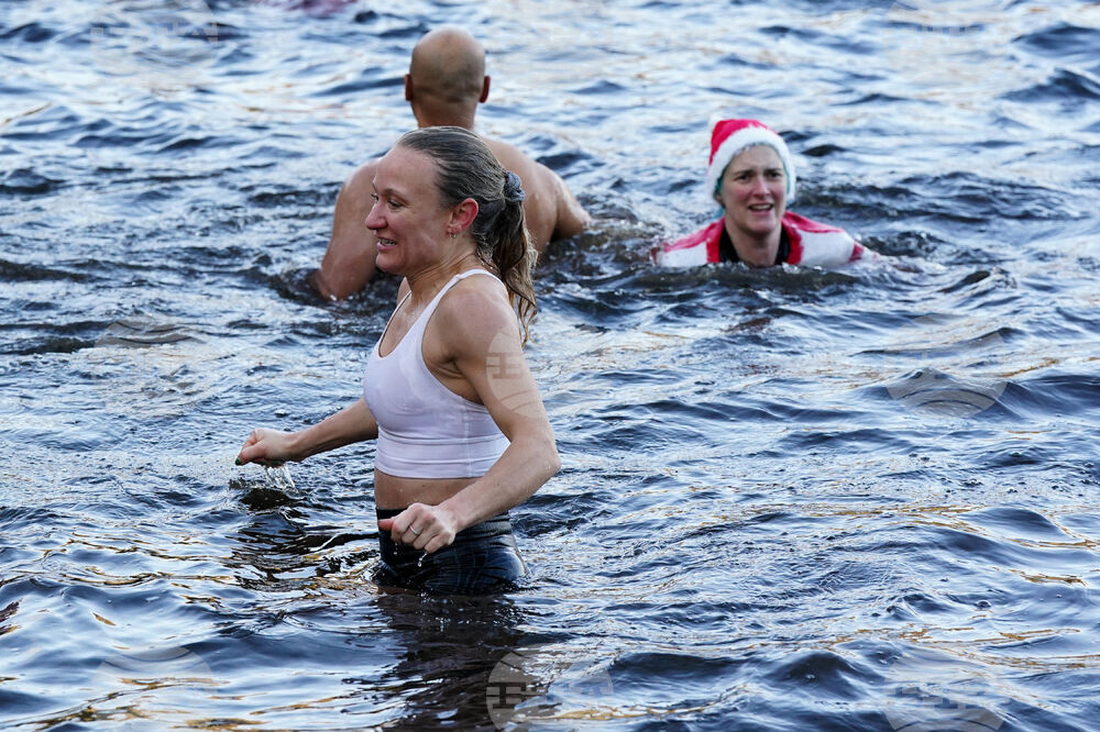 Britain Christmas Swim