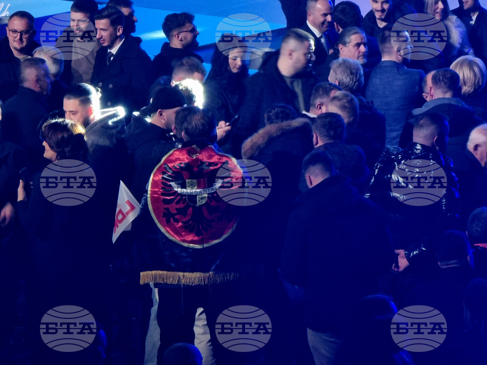 Косово - Демократичен съюз на Косово (ДСК) - предизборен митинг