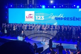 Косово - Демократичен съюз на Косово (ДСК) - предизборен митинг