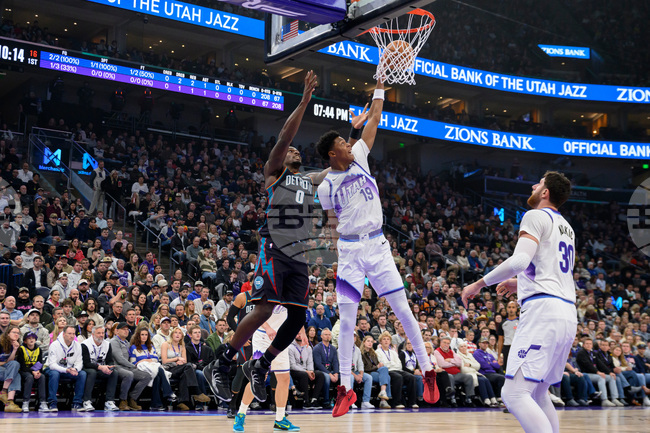 Pistons Jazz Basketball