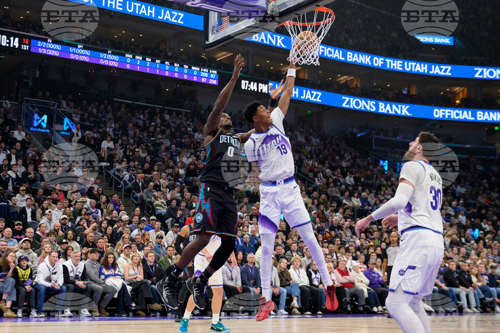 Pistons Jazz Basketball