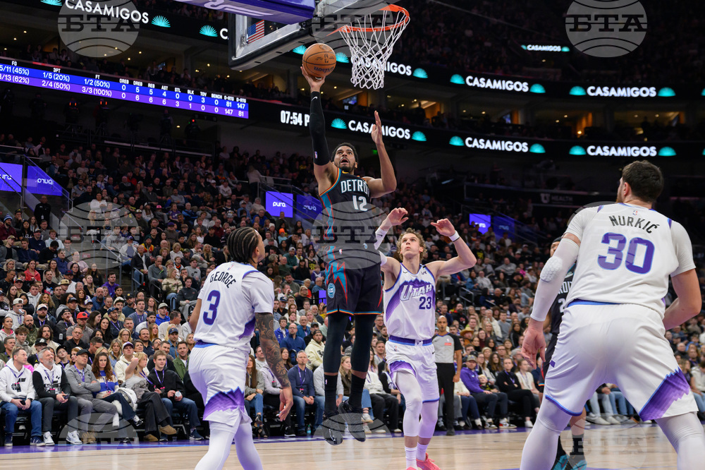 Pistons Jazz Basketball