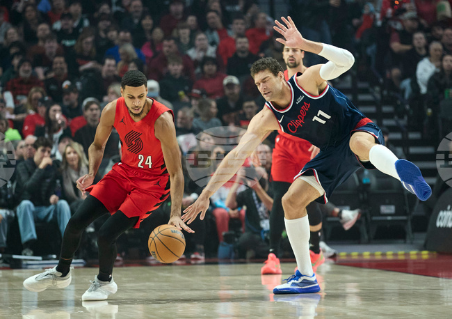 Clippers Trail Blazers Basketball