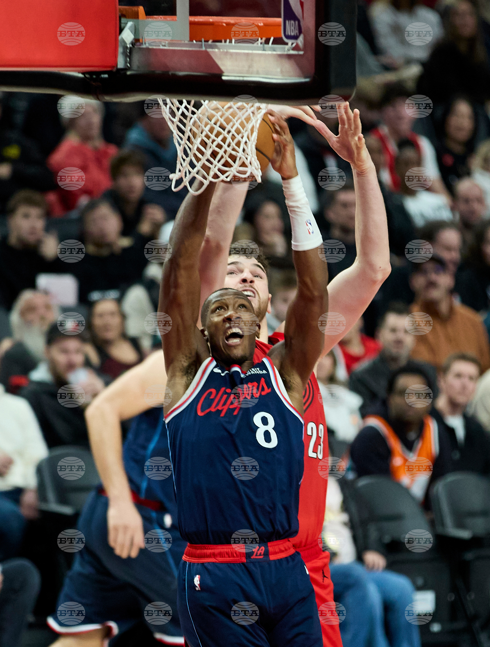 Clippers Trail Blazers Basketball