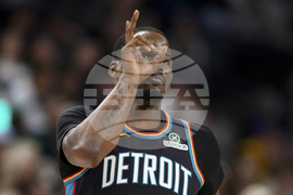 APTOPIX Pistons Jazz Basketball