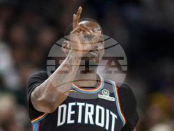 APTOPIX Pistons Jazz Basketball