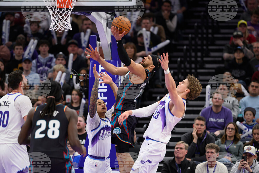 Pistons Jazz Basketball