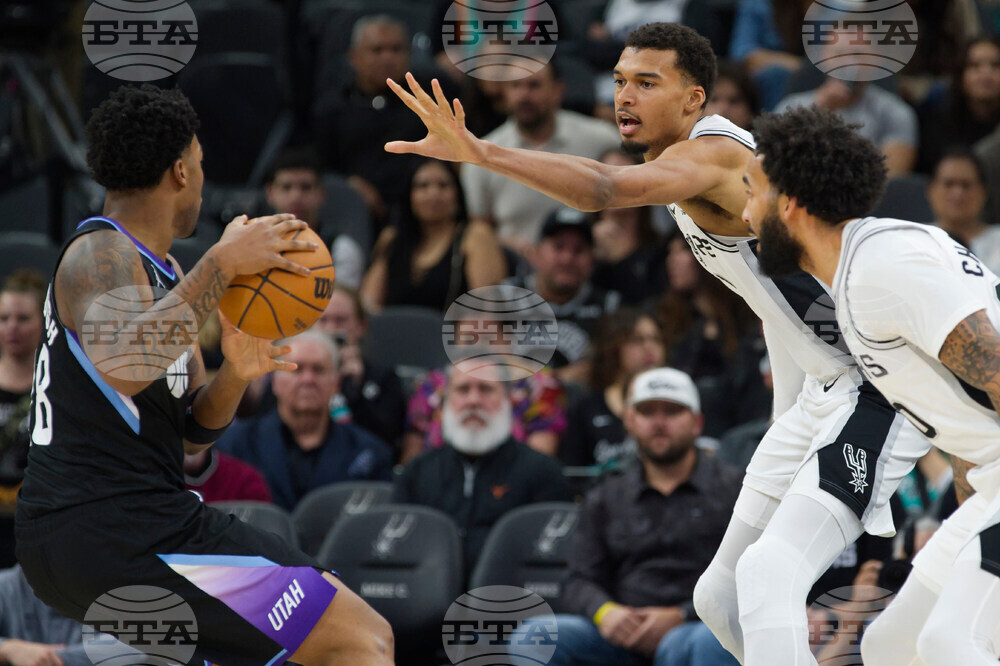 Jazz Spurs Basketball