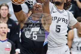 Jazz Spurs Basketball