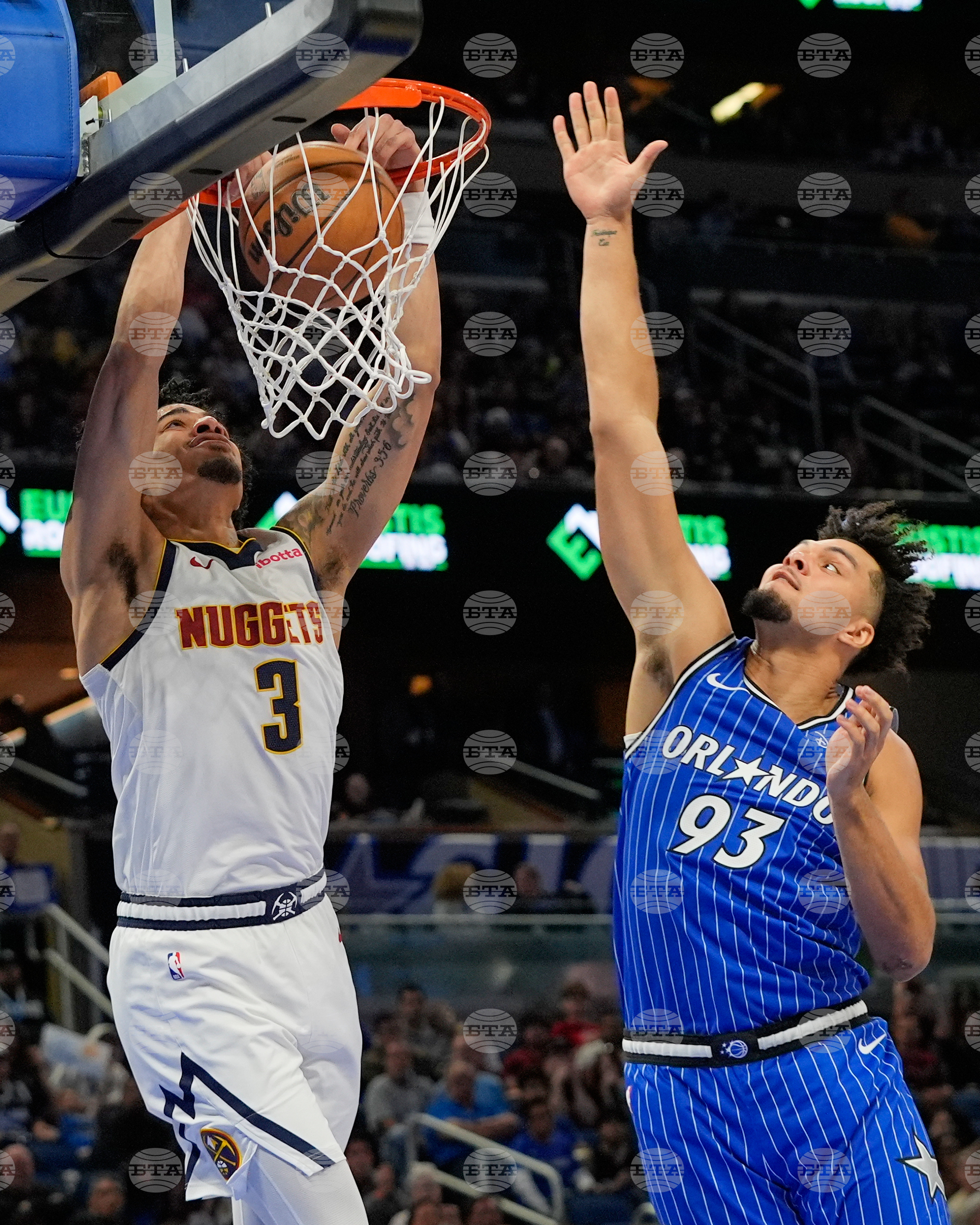 APTOPIX Nuggets Magic Basketball