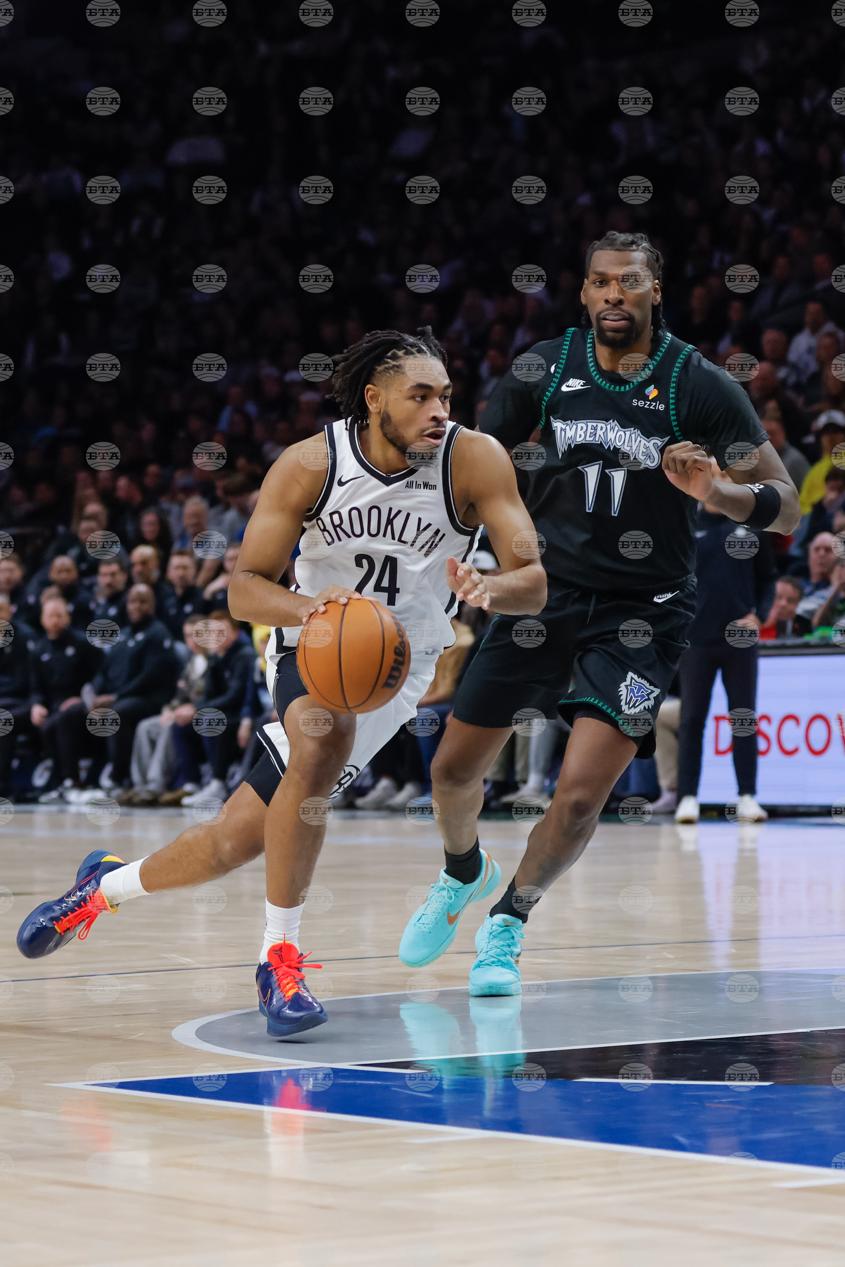 Nets Timberwolves Basketball