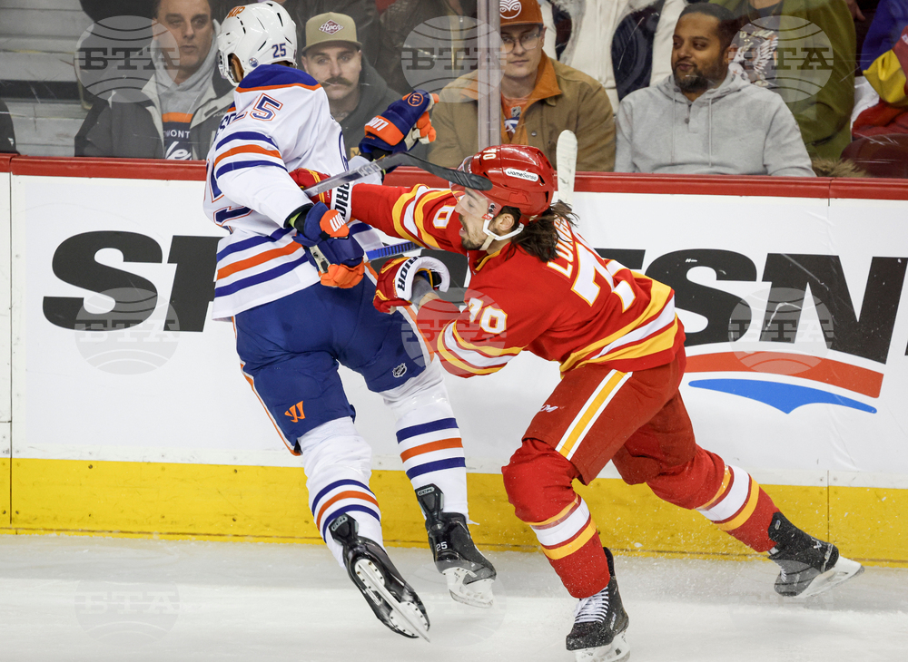 Oilers Flames Hockey