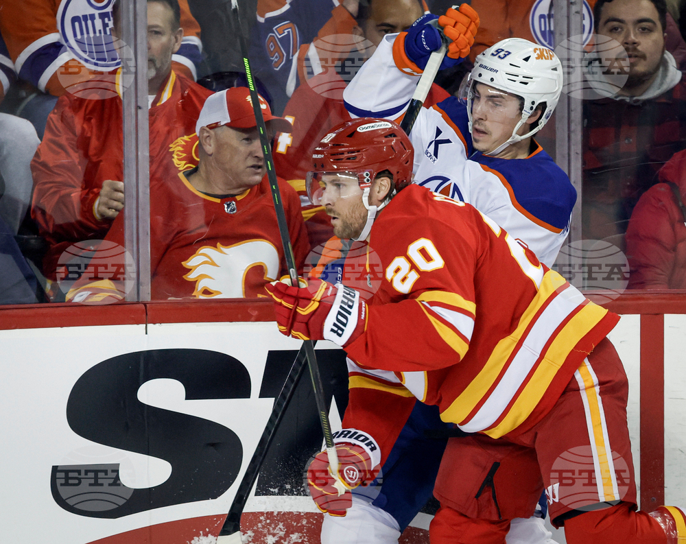 Oilers Flames Hockey