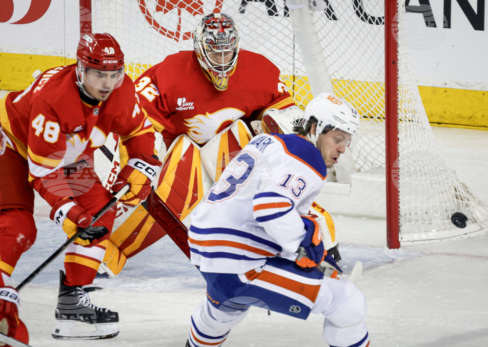 Oilers Flames Hockey