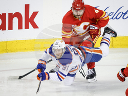 Oilers Flames Hockey