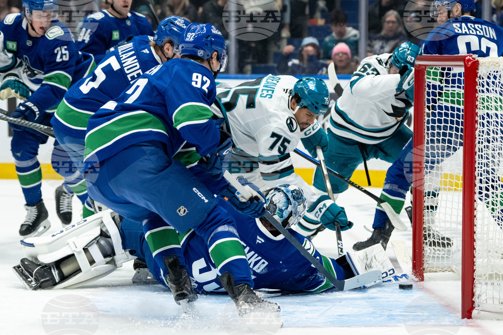 Sharks Canucks Hockey