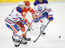 Oilers Flames Hockey