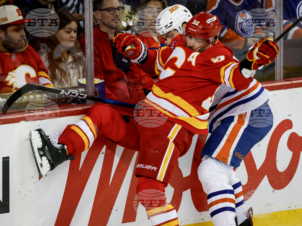 Oilers Flames Hockey