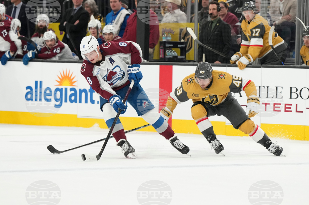 Avalanche Golden Knights Hockey