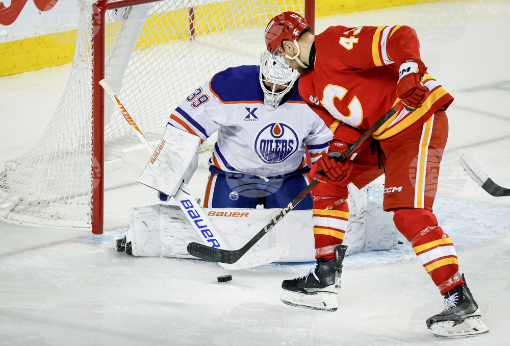 Oilers Flames Hockey