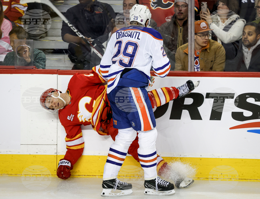 Oilers Flames Hockey