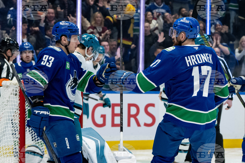 Sharks Canucks Hockey