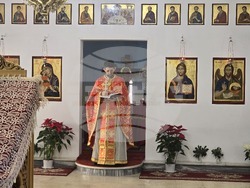 Гърция - Атина - българска църква - литургия