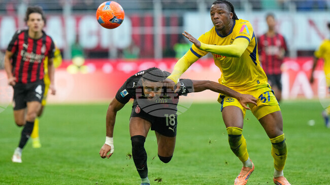 С първите два гола на Кристофър Нкунку в Серия Милан победи Верона и излезе временно на върха в Серия А