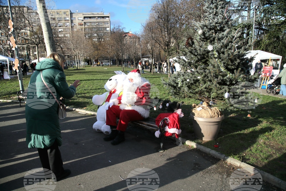 Сърбия - Белград - протестиращи - благотворителен базар