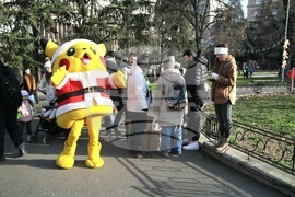 Сърбия - Белград - протестиращи - благотворителен базар