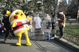 Сърбия - Белград - протестиращи - благотворителен базар